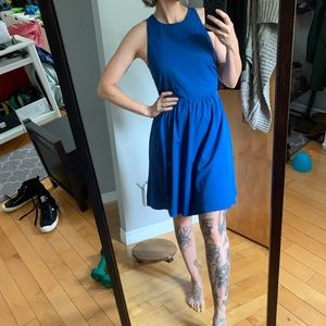 Pieces cobalt summer dress